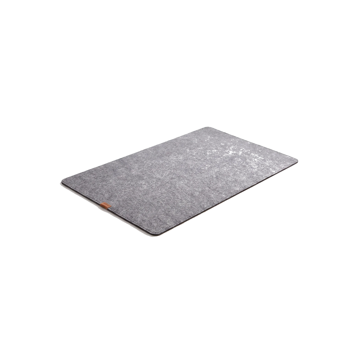 Thoren wool felt desk mat on a white background