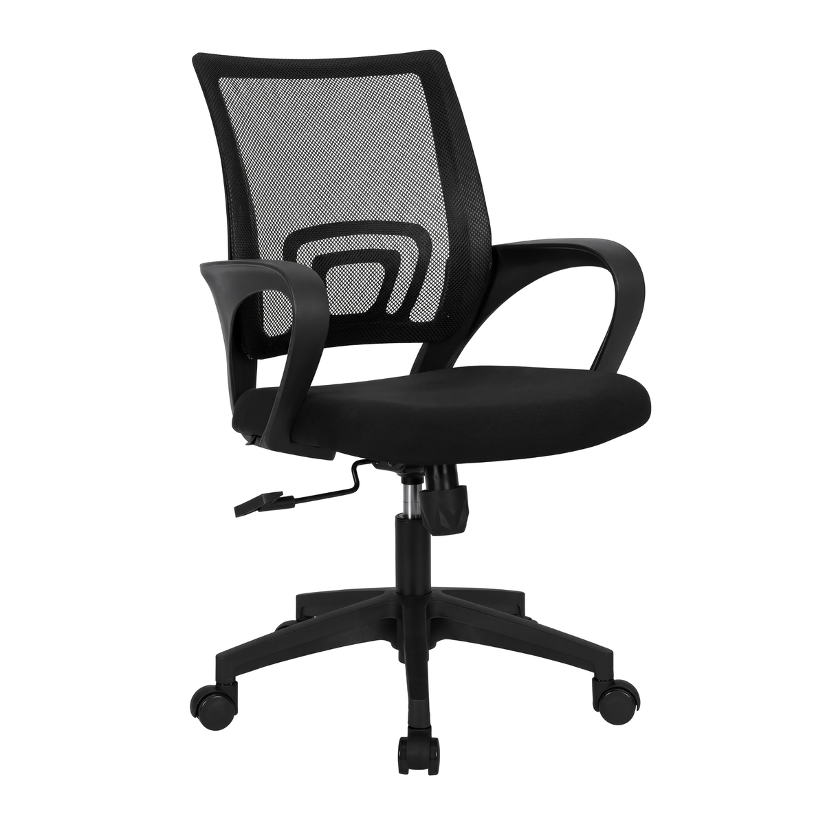 Wexley black mesh ergonomic office chair on a white background